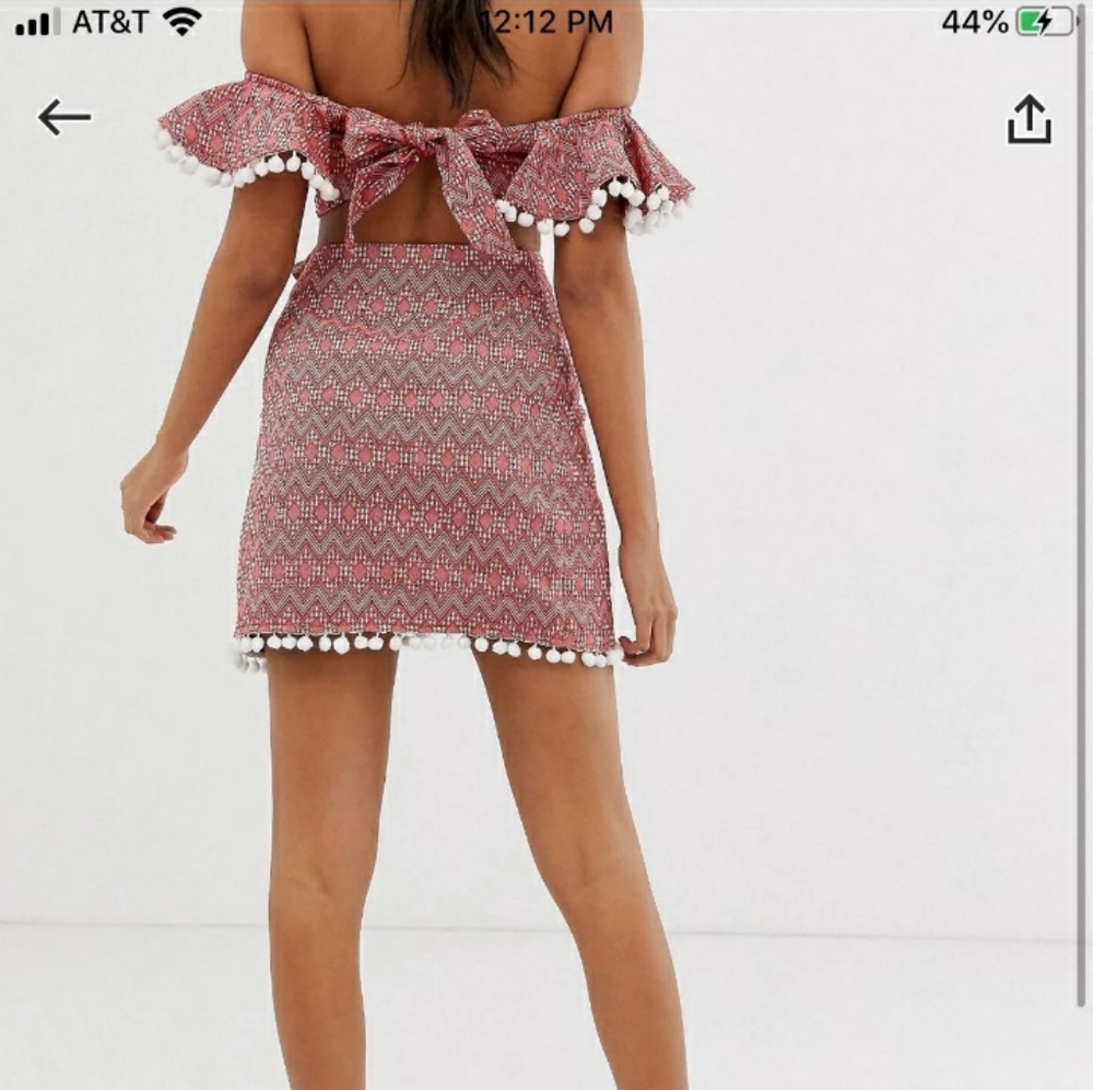 Asos petite two piece skirt set